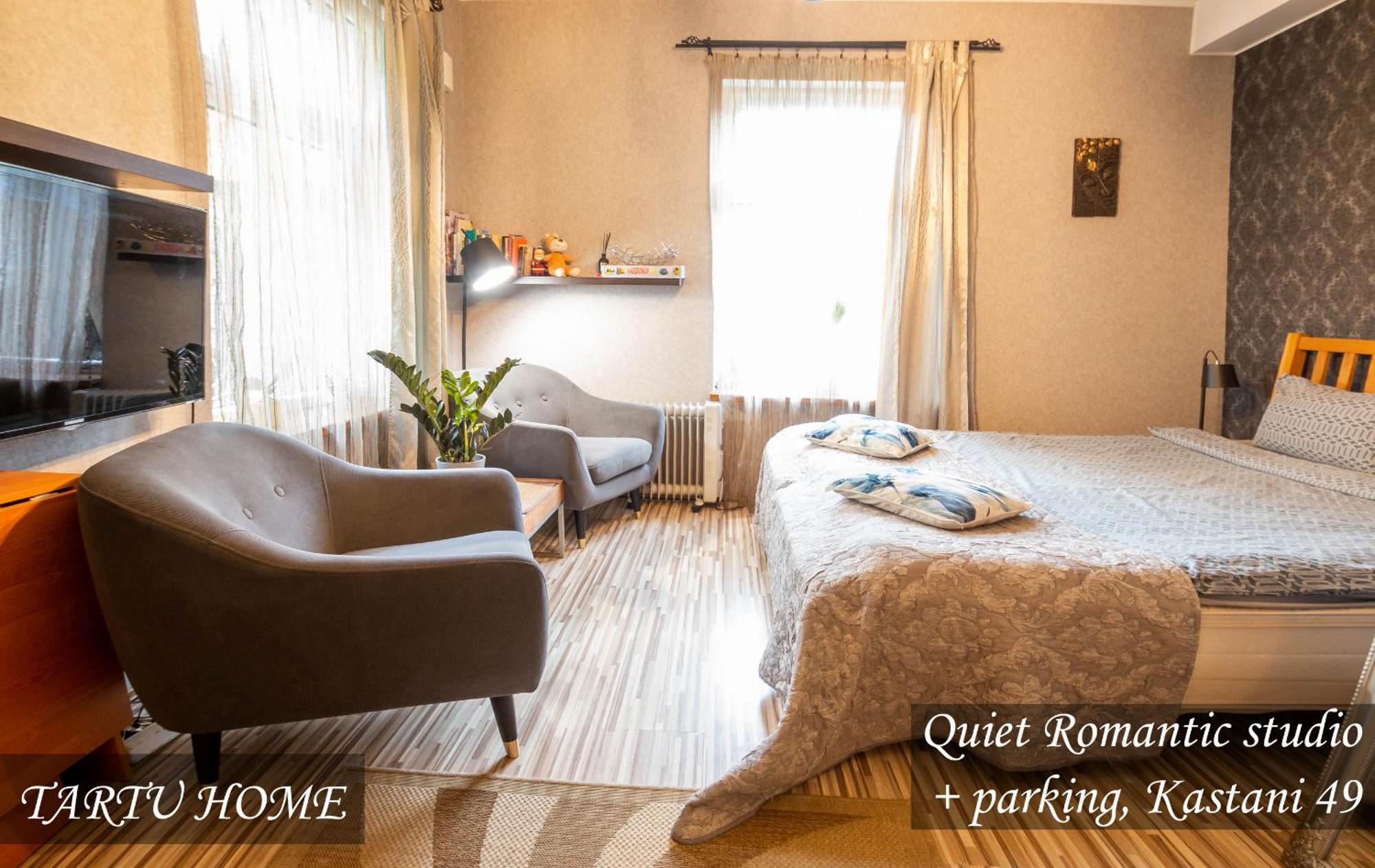 Quiet Romantic Studio Plus Parking, Tartu Home Kültér fotó