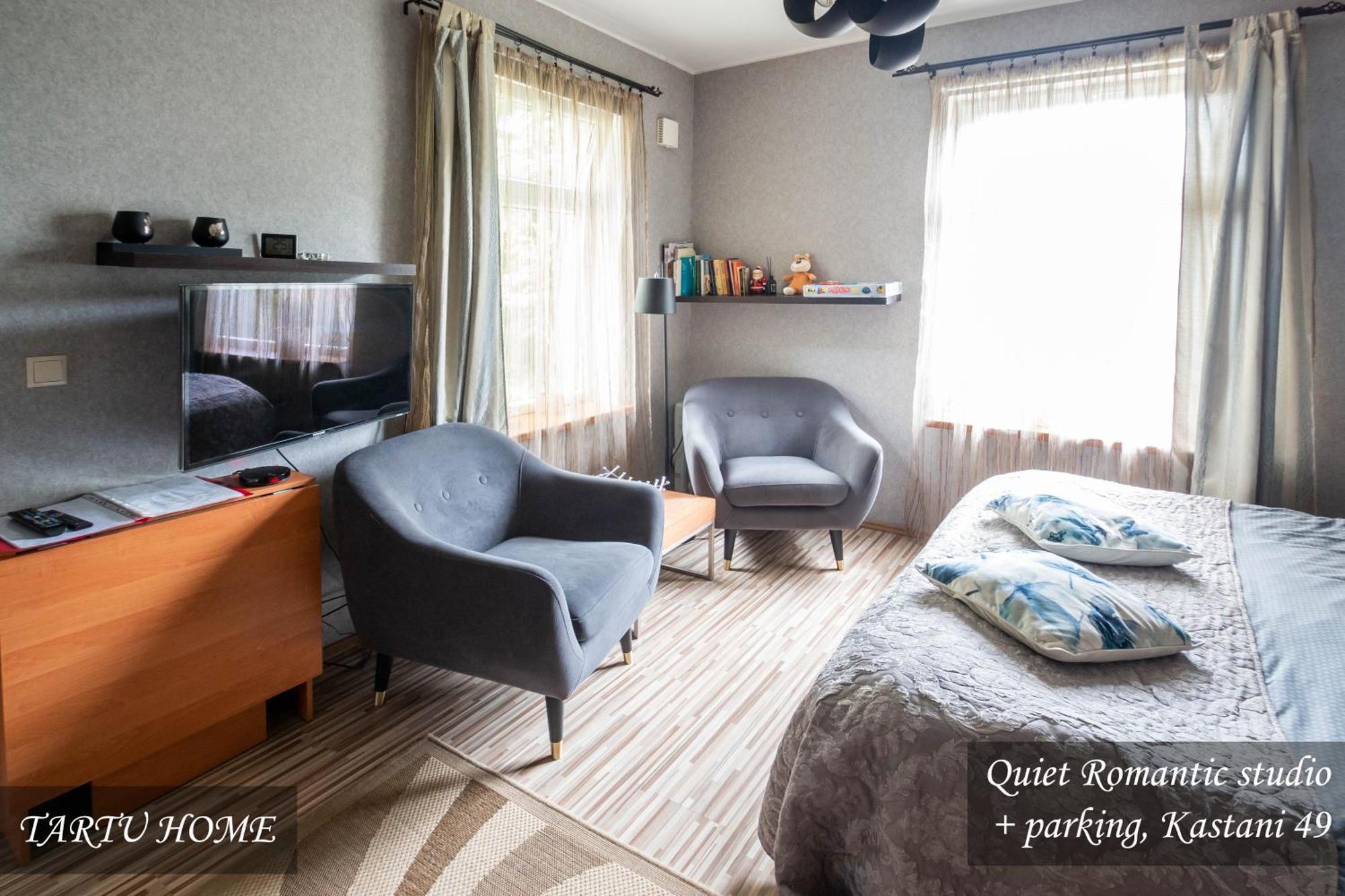 Quiet Romantic Studio Plus Parking, Tartu Home Kültér fotó